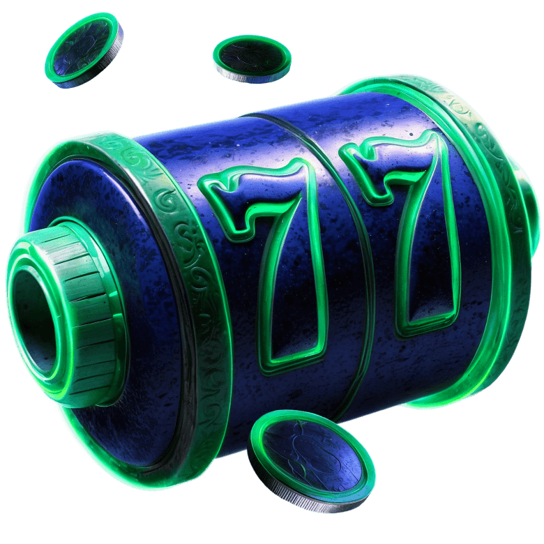 Rolo de slot azul e verde Beonbet